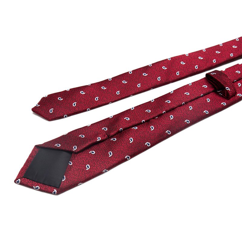 Tie business formal men's polyester silk tie polyester silk arrow type 6CM business tie stock factory wholesale