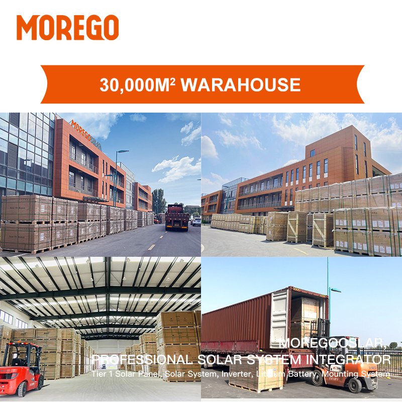 Moregosolar grid tie solar panels systems 100KW 110KW 125KW for solar panel carport farm home electricity