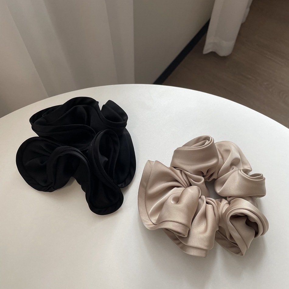 Satin Elastic Hair Bands Comfortable Silk Scrunchies Skinny Ties Ropes Elastics Ponytail Holders for Women Girls