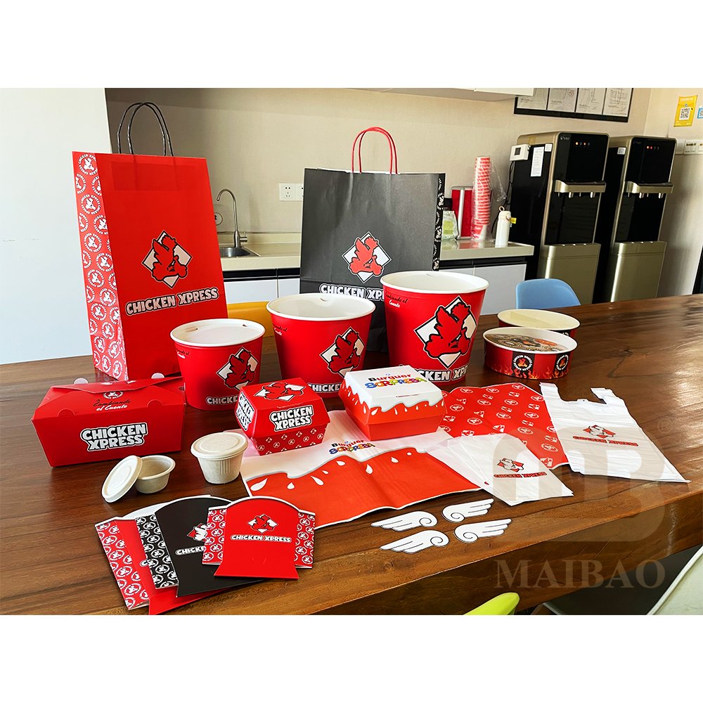 Wholesale custom printed food packaging bag french fries potato chips hamburger burger sandwich bread wax wrap paper bags