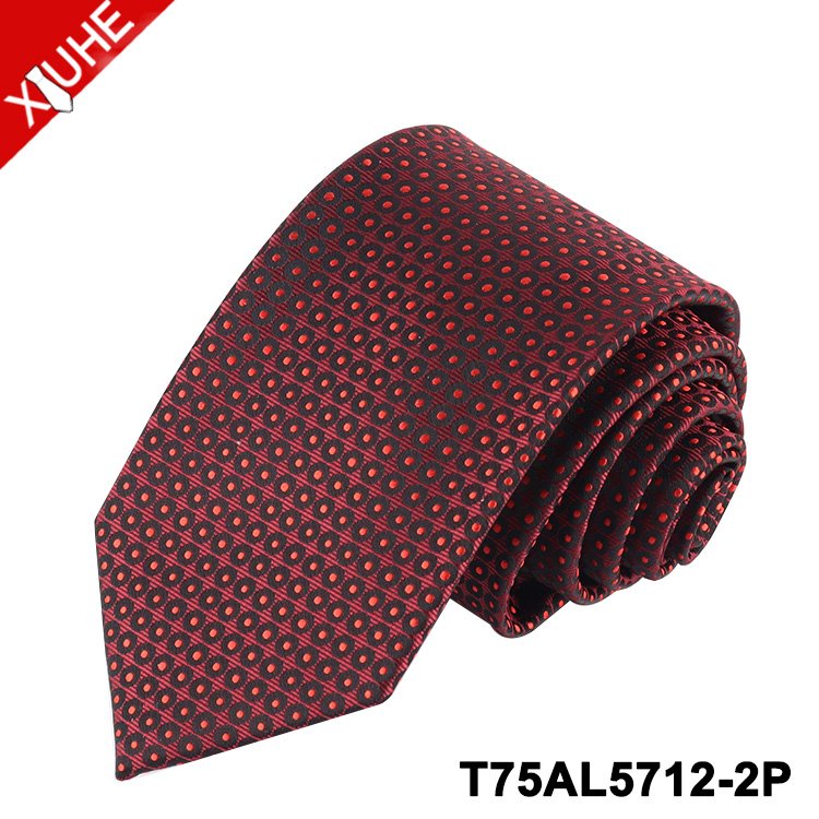 Wholesale Design 100 Silk Woven Tie Solid Color Purple Gents Ties Men's Neckties Custom Polyester Tie