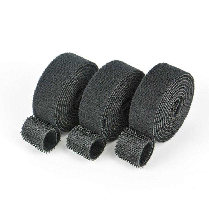 2022 New Arrival Adhesive Hook And Loop Fastener Roll Back To Back Adjustable Double Sided Hook And Loop Tape For Cable Tie