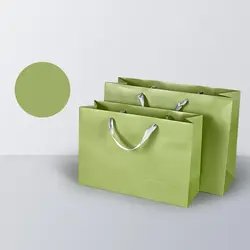 Manufacturer wholesa kraft paper custom balenciaga style matt gloss luxury shopping white small gift bag for packing