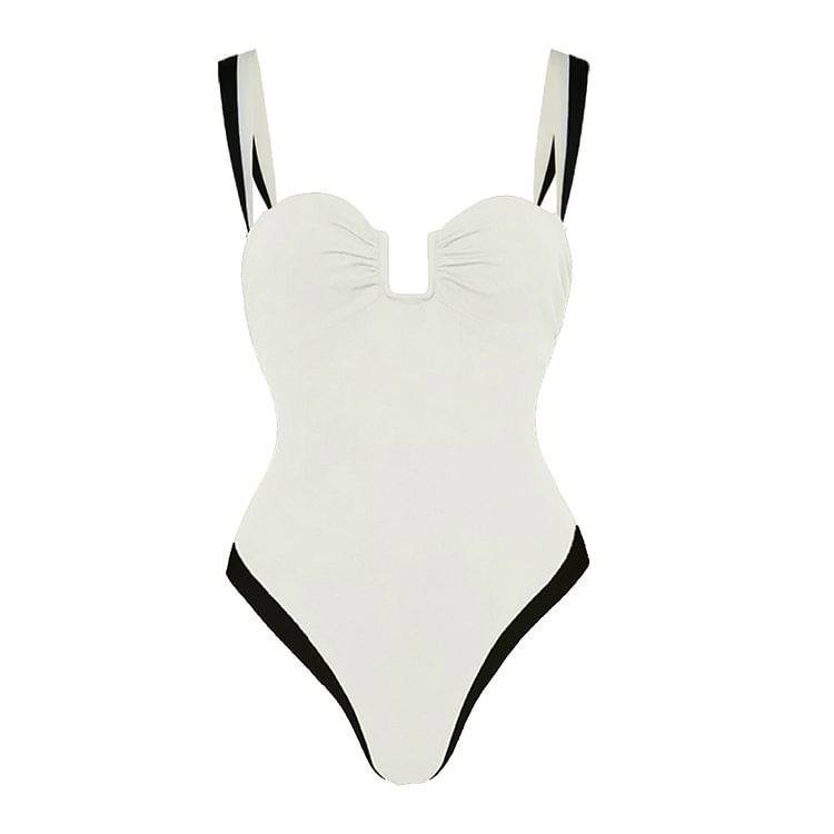 JSN One Piece Bikini Women Swimsuit 2024 Female Swimwear Push Up Beachwear Swimming Suit Bathing Suits for Women