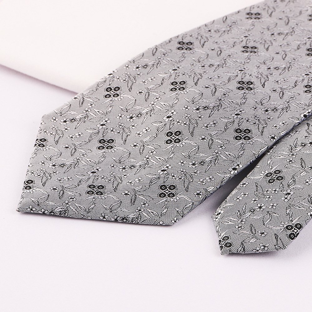 Personal Company Logo Custom Woven Jacquard Neck Ties Silk Factory Wholesale Custom Business Stripe Tie