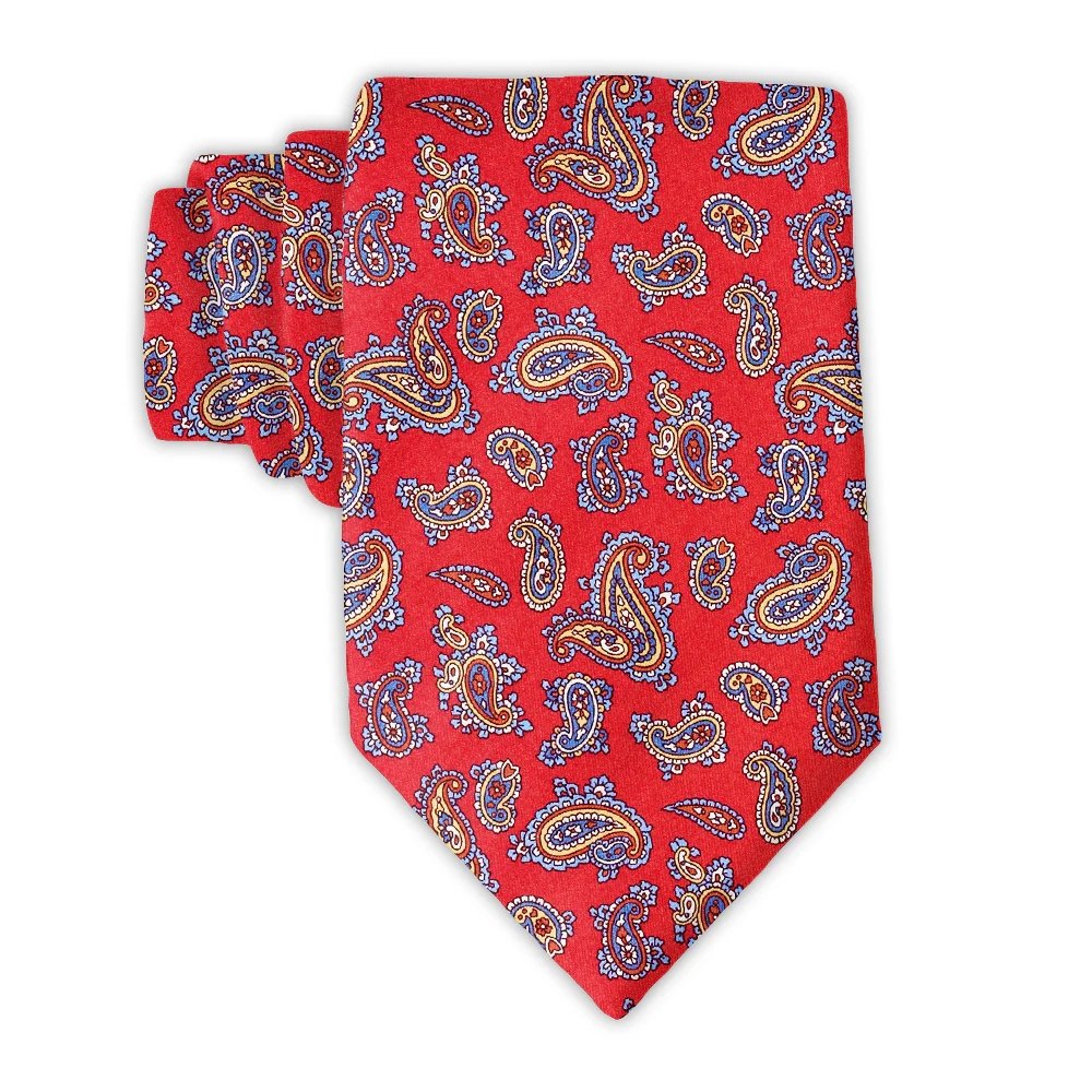 Print necktie custom polyester men's tie