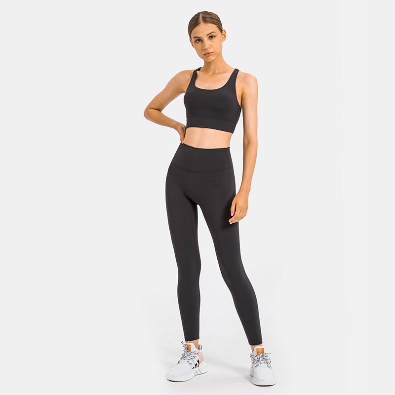 Sportswear Manufacturer Low Moq Sports Bra Wholesale Fitness Women Custom Logo Lulu Fabric Camo Black Tie Dye Sports Bra
