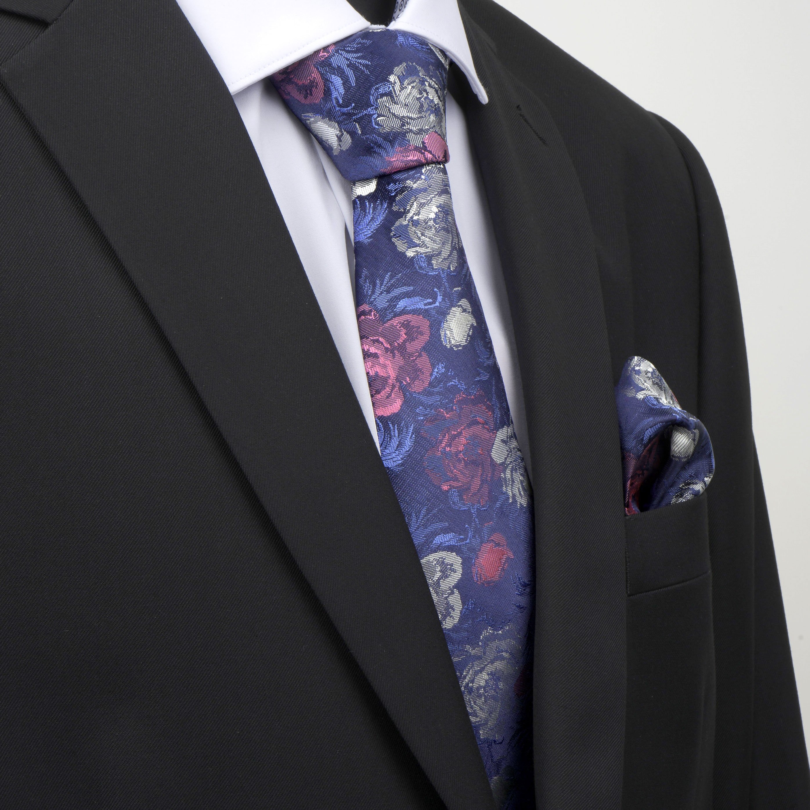 Customized Mens Paisley Necktie Pocket Square Set Shengzhou Mens Brands Flower Neck Ties Hanky Set