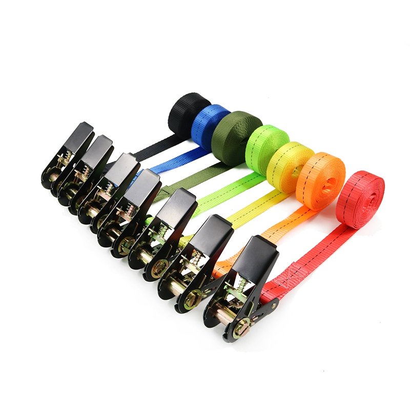 1'' 25mm 800kgs Heavy Duty Black E-Coating Cargo Ratchet Buckle Tie Down Lashing Belt Endless Ratchet Strap