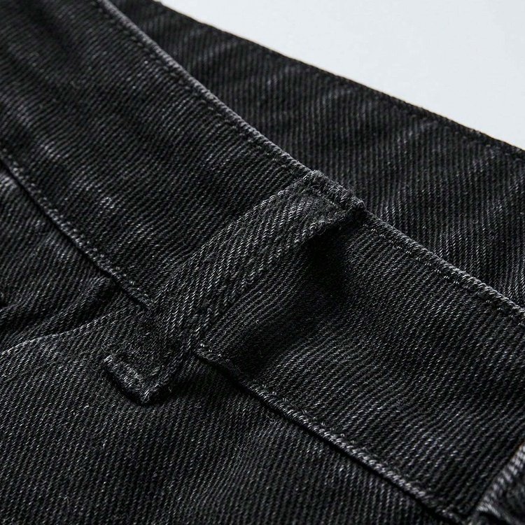 High quality acid washed vintage distressed denim shorts for men
