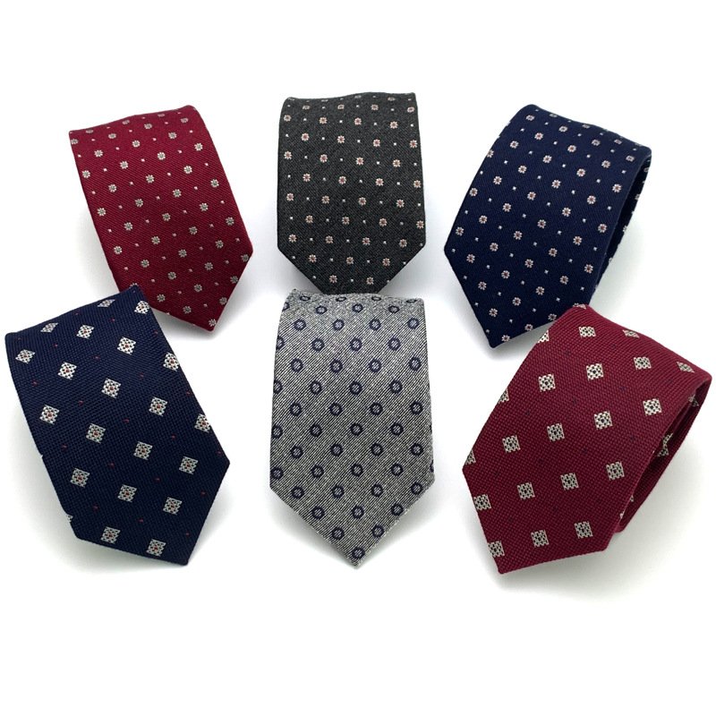 QY customized ties & accessories for Men Business Casual 8cm polyester silk tie Work occupation wedding fashion
