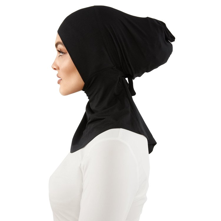 New Fashion Women Neck Cover Muslim Headscarf Inner Hijab Caps Long Ninja Cap Stretch Tie-Back Bamboo Jersey Underscarf