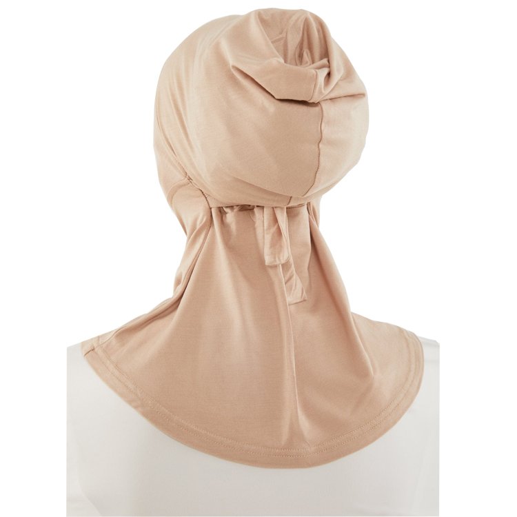 New Fashion Women Neck Cover Muslim Headscarf Inner Hijab Caps Long Ninja Cap Stretch Tie-Back Bamboo Jersey Underscarf