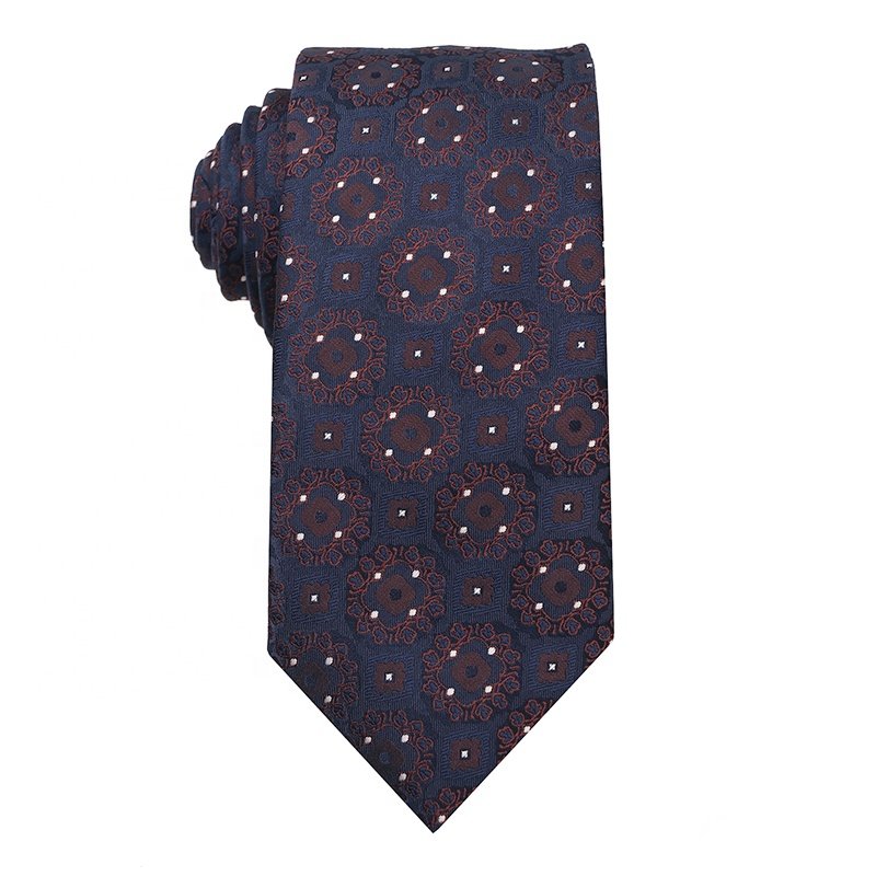 Custom Polyester Ties/Neckties For Men Gift/Cheap Polyester Neckties Brown High Quality Ties For Men Various Designs Option