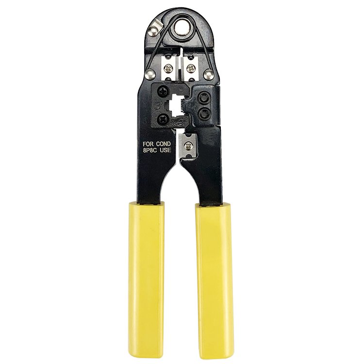 rj45 crimp tool All-in-One Ratcheting Modular Data Cable Crimper Stripper Cutter for rj45 CAT5E, CAT6 Ethernet Crimping Tool