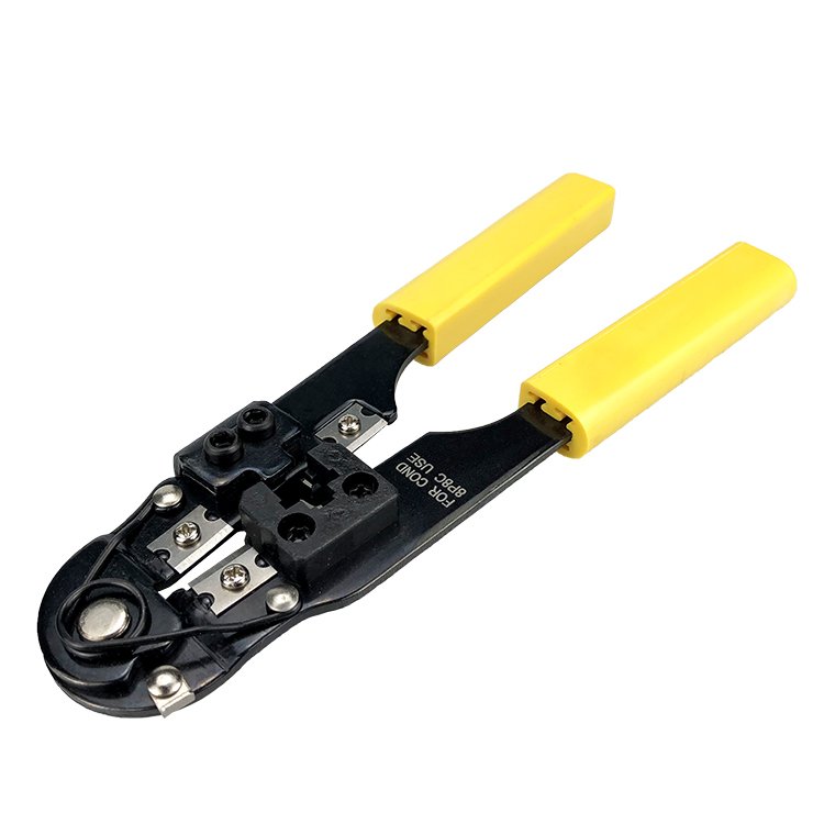 rj45 crimp tool All-in-One Ratcheting Modular Data Cable Crimper Stripper Cutter for rj45 CAT5E, CAT6 Ethernet Crimping Tool