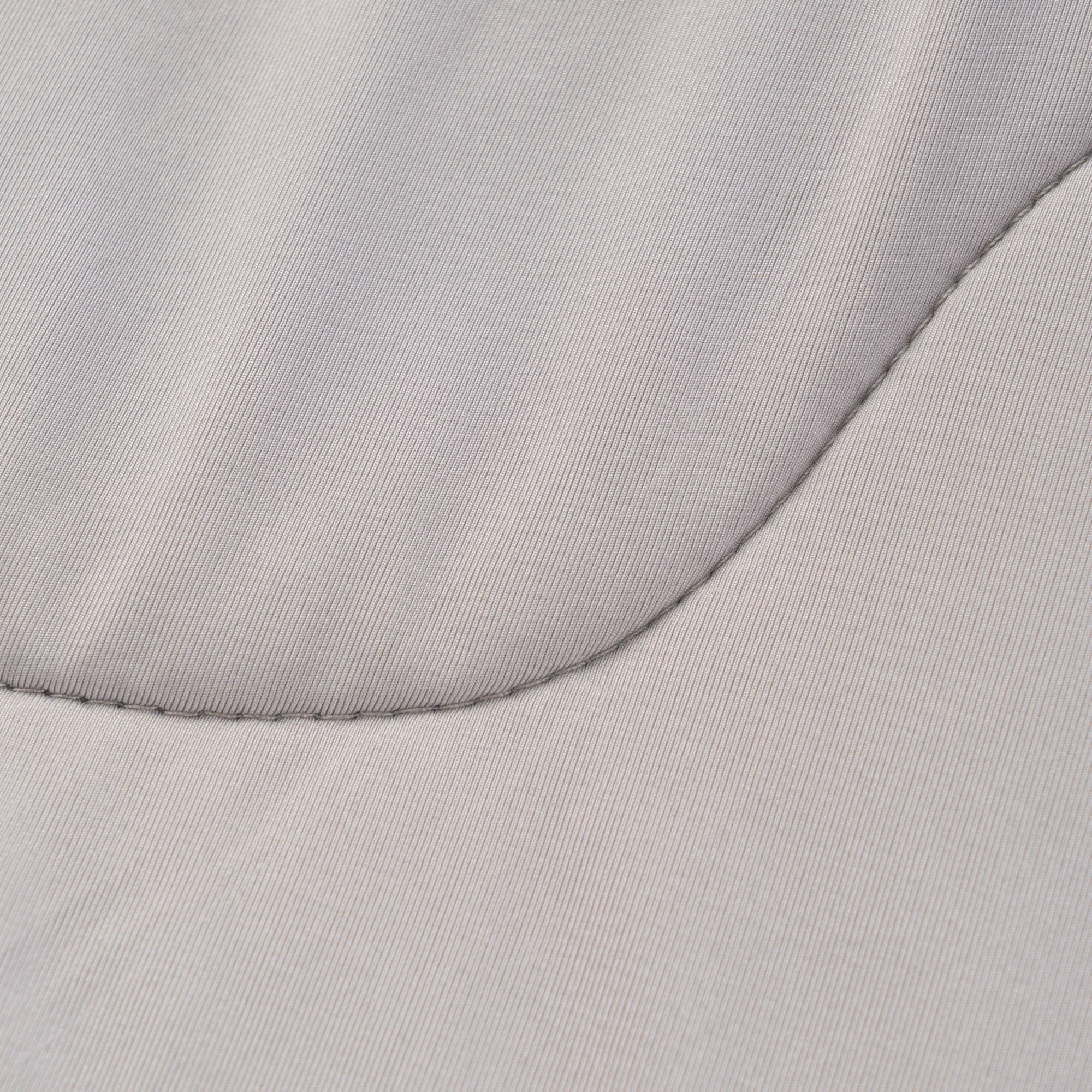 Bamboo Silk Cooling Weight Blanket Breathable Silk Smooth Blue Grey Summer Cooling Comforter for Hot Sleepers and Night Sweats