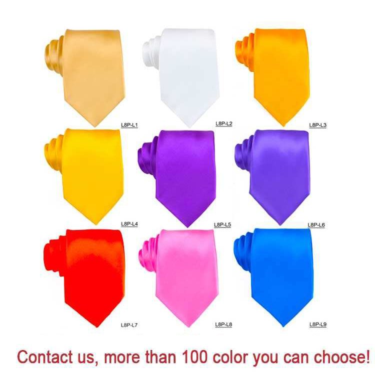 Wholesale Custom Your Logo Cheap Satin Tie Plain Necktie Polyester Wholesale Cheap Neckties Print Neck Ties For Men