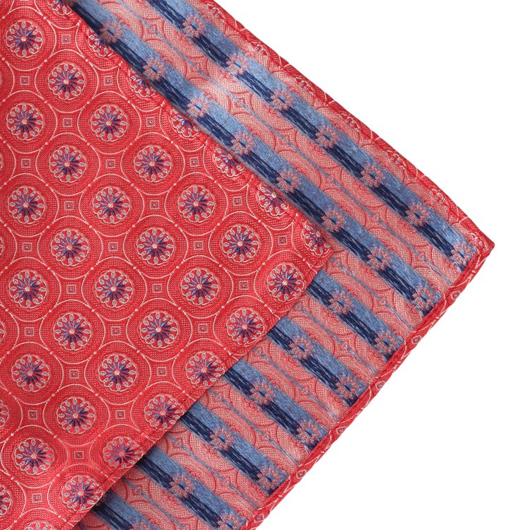 100% Silk Jacquard Wholesale High Quality Handkerchief Italian Factory Custom Pattern Pocket Square For Mens