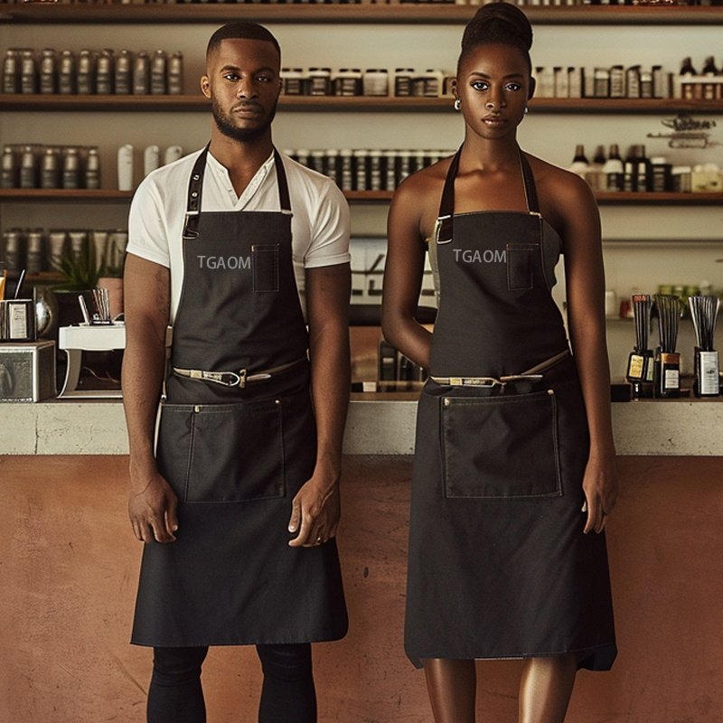 Cheap Factory Price Top Cotton Delantal Chef Apron Polyester Custom Logo Men And Women Casual Custom Baker Apron Washable