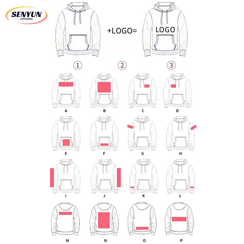 Wholesale Custom Logo Wholesale Embroidery Plain Graphic Blank Men Sweater Jacket Coat Puff Printing Full Zip Up Men'S Hoodies