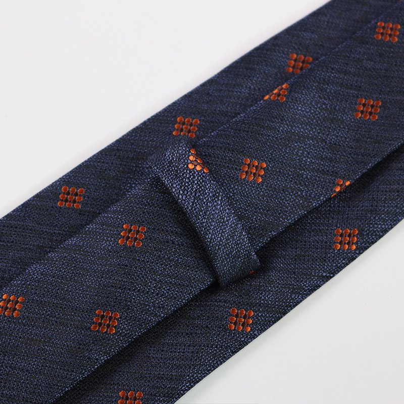 Customised Ready Ties Men Navy Blue Striped Neckties Cravate Homme Classical Black Mens Polyester Tie