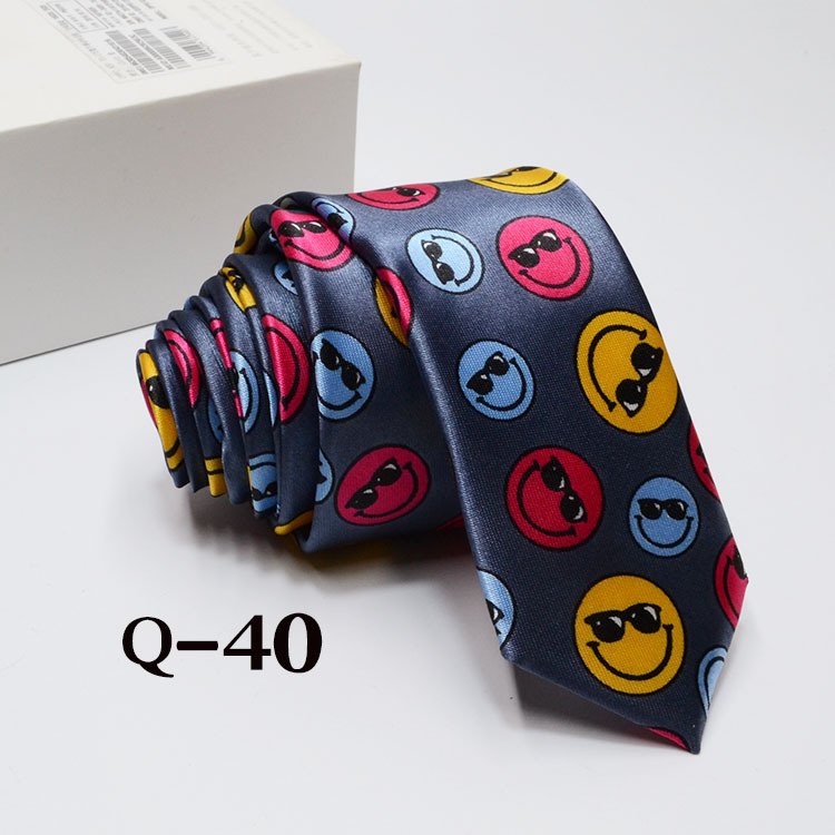 Wholesale Polyester Satin Slim Ties For Men Perform Sublimated Ties Narrow 5cm Luxury Men Tie