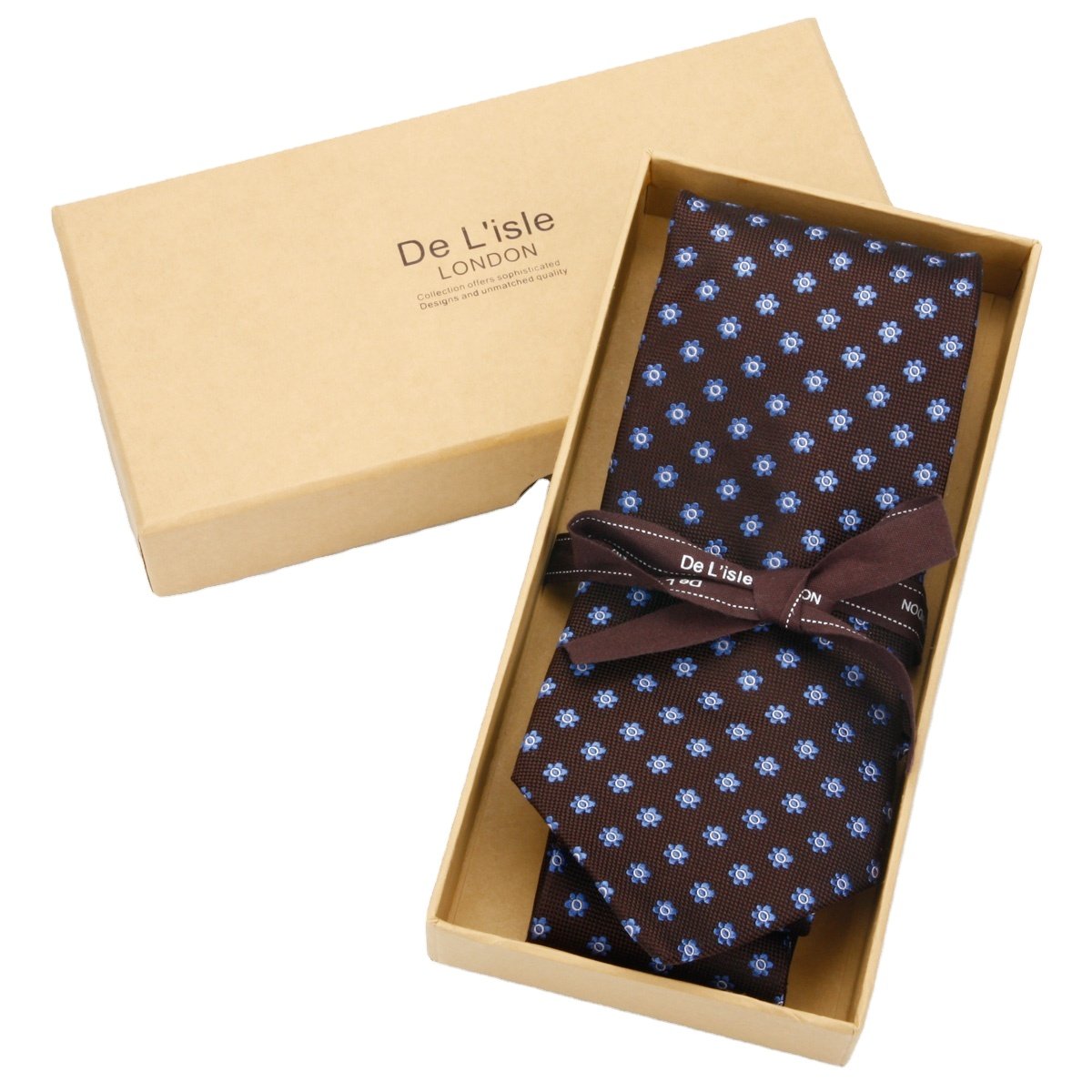 Hamocigia Custom Men Woven Jacquard Floral Pattern 100% Organic Pure Silk Tie Manufacturer