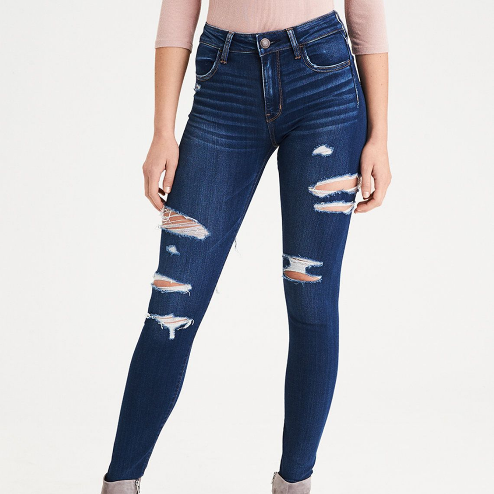 Contemporary Appeal 2024's Premium Quality Custom Stretchy High Waist Women's Skinny Denim Jeans Low Cost Crafted In Bangladesh