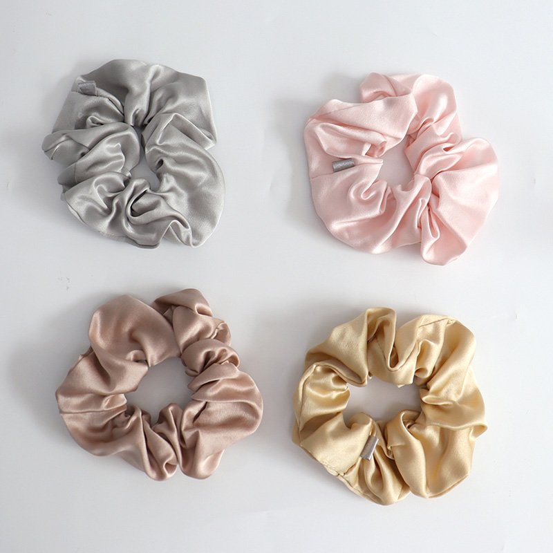 5cm In stock 22momme silk scrunchie The minimum order quantity is 1 piece large hair ties