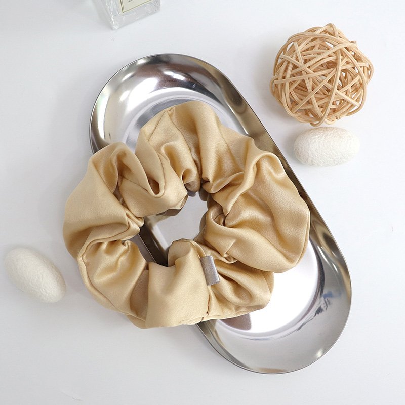 5cm In stock 22momme silk scrunchie The minimum order quantity is 1 piece large hair ties