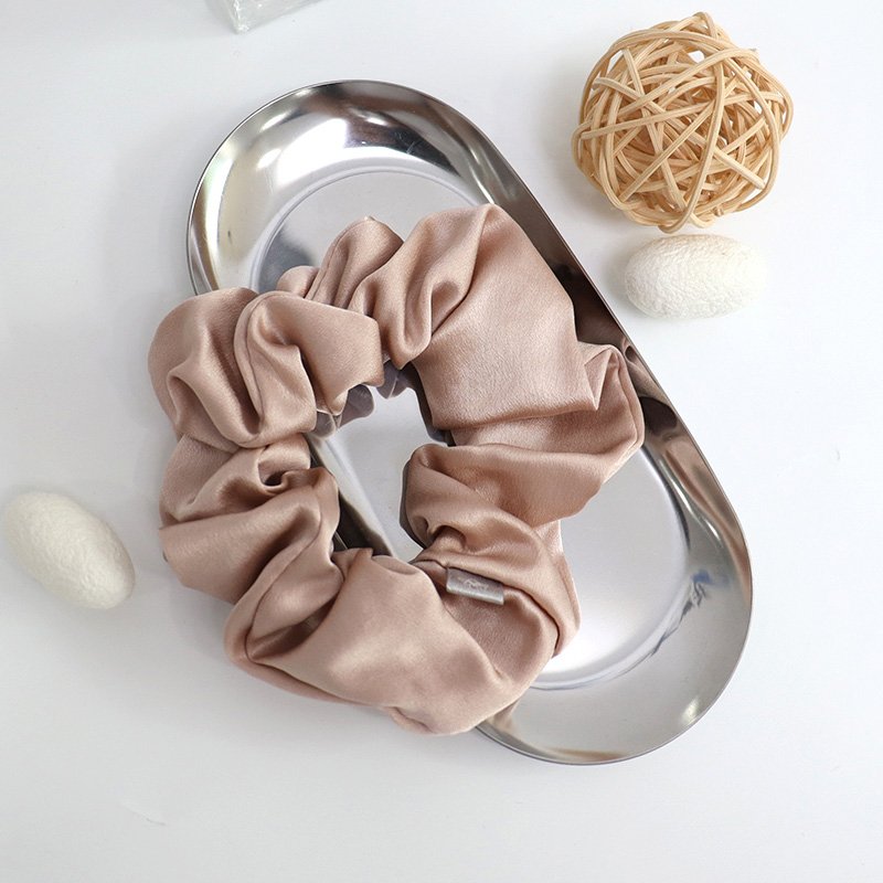 5cm In stock 22momme silk scrunchie The minimum order quantity is 1 piece large hair ties
