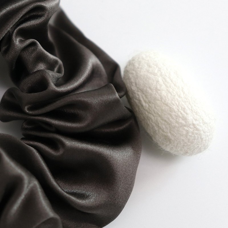 5cm In stock 22momme silk scrunchie The minimum order quantity is 1 piece large hair ties