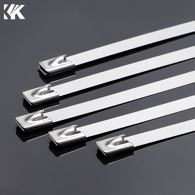 4.6X200mm SS304 Stainless Steel Cable Tie And Self Locking Stainless Steel Cable Tie With ISO9001