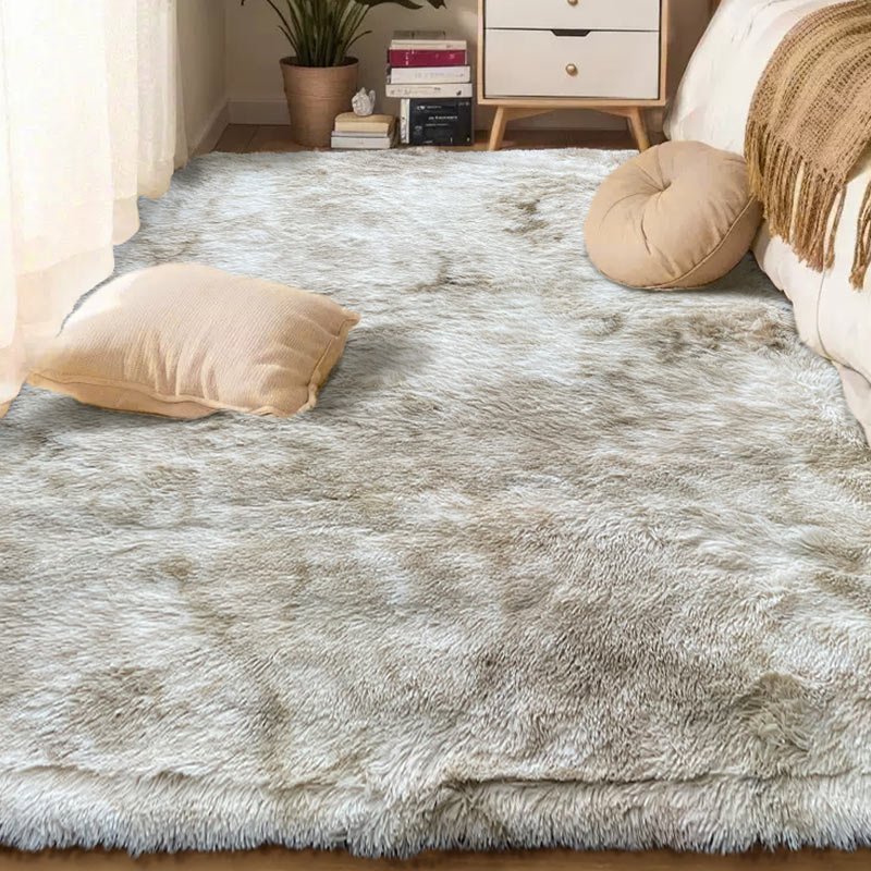 PV Velvet Tie-Dye Silk Wool Pattern Living Room Coffee Table Bedside Mat Long Hair Washable Bedroom floor mats
