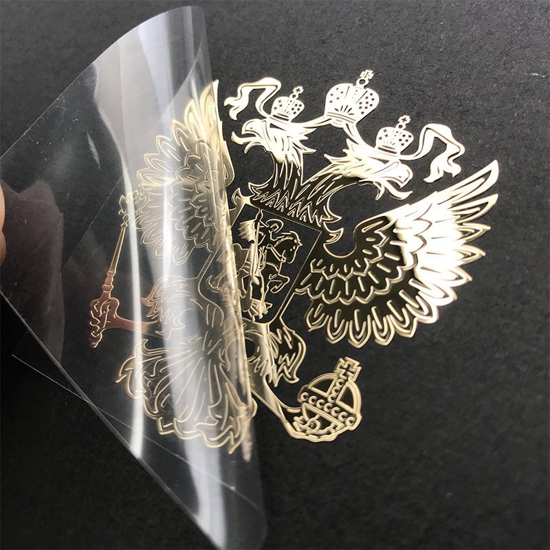 Custom Logo 3d Embossed Label Decals Metallic Stickers,Waterproof Luxury Gold Foil Transfer Metal Stickers