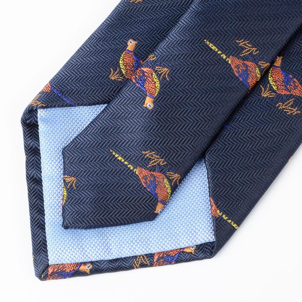 Hamocigia China Factory Custom Animal Pattern Luxury Men 100% Organic Silk Neck Tie