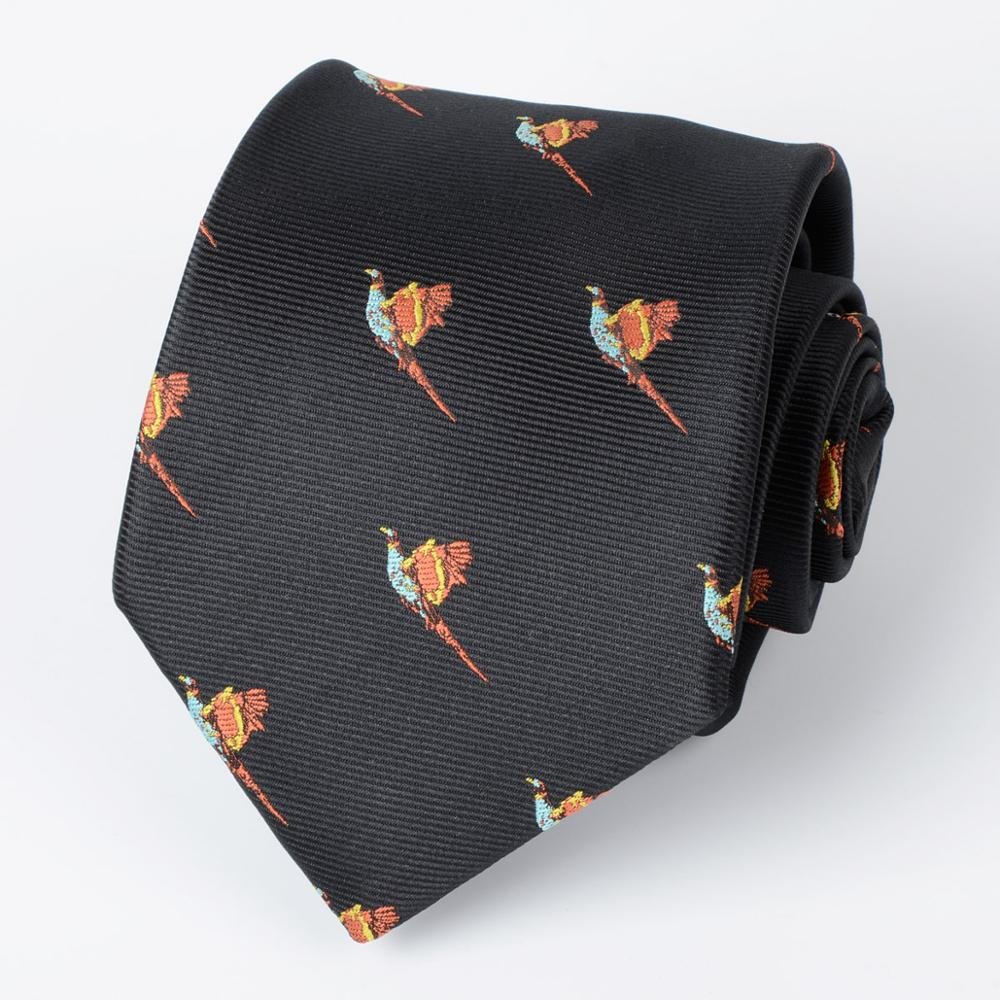 Hamocigia China Factory Custom Animal Pattern Luxury Men 100% Organic Silk Neck Tie