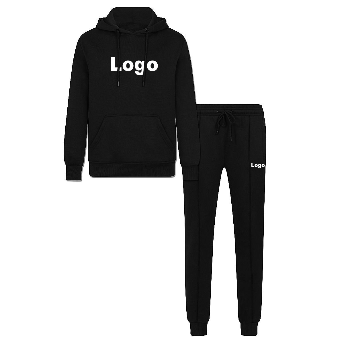Heavyweight custom logo sweat suits cotton hoodie tracksuits 600gsm thick fabric french terry hoodies and sweatpants set for men