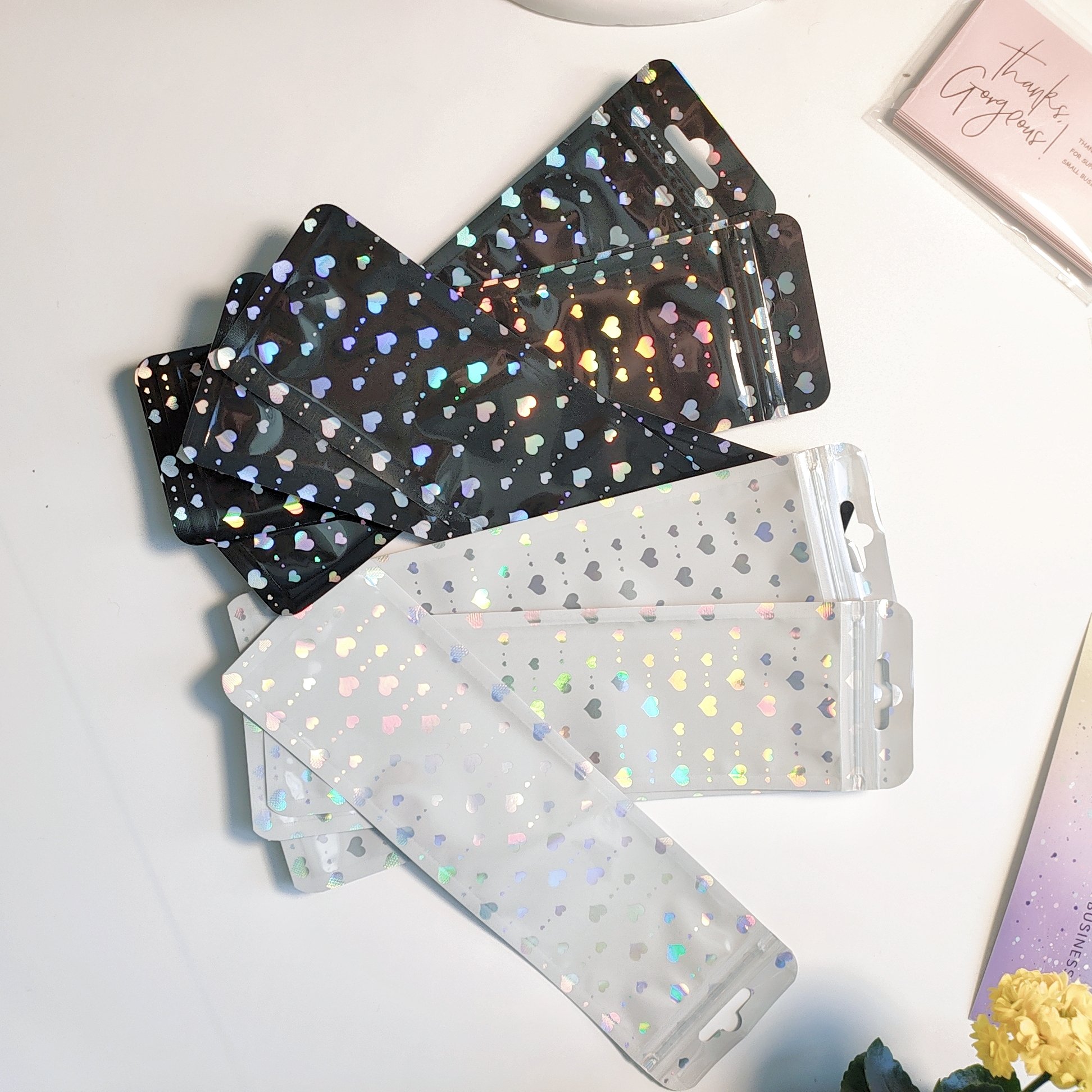 2024 Popular Reusable Ziplock Mylar Packaging Plastic Bags for Small Business Pen Laser Love Security Zipper Bag