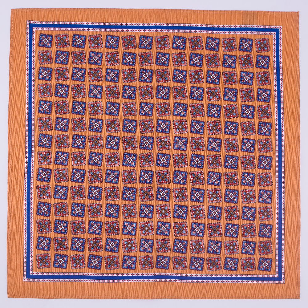 Hamocigia Wholesale Supplier Handmade 100% Silk Printing Handkerchief Pocket Square for Man Suit