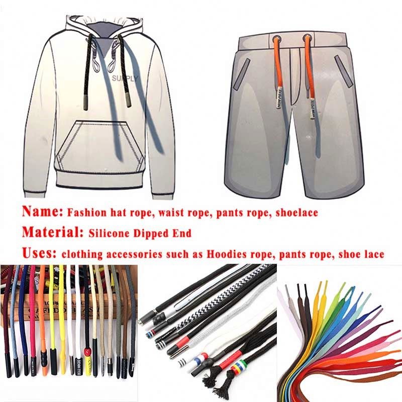 Plastic Cord End Drawcord Connectors Drawcords Ending Tip Shoes Laces Silicone Tie Shoe Lace Tag