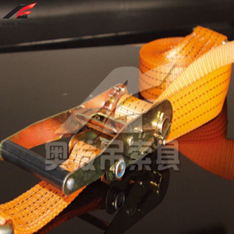 custom logo t grip ratchet strap tie down with hook and keeper for car