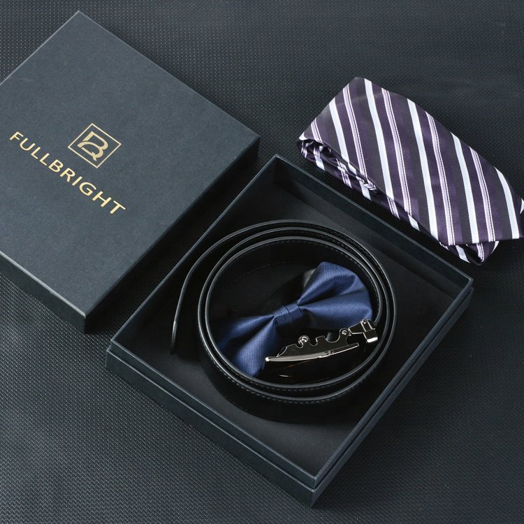 Custom Print Logo Size Carton Paper Packaging Cardboard Man Belt Necktie Tie Gift Boxes with Your Own Logo