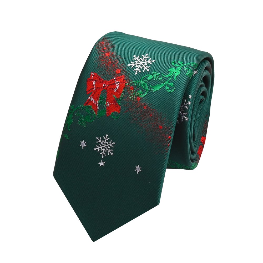 YiLi Handmade Men Woven Polyester Xmas Christmas Tie