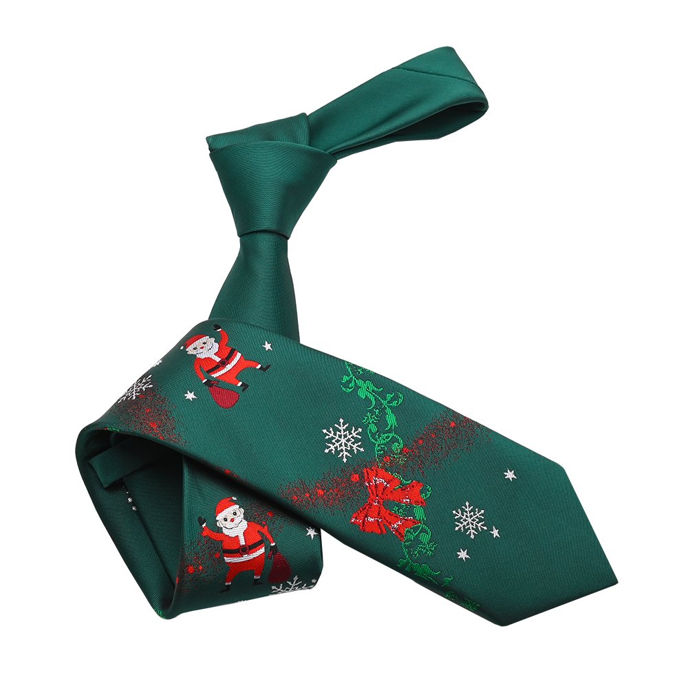 YiLi Handmade Men Woven Polyester Xmas Christmas Tie