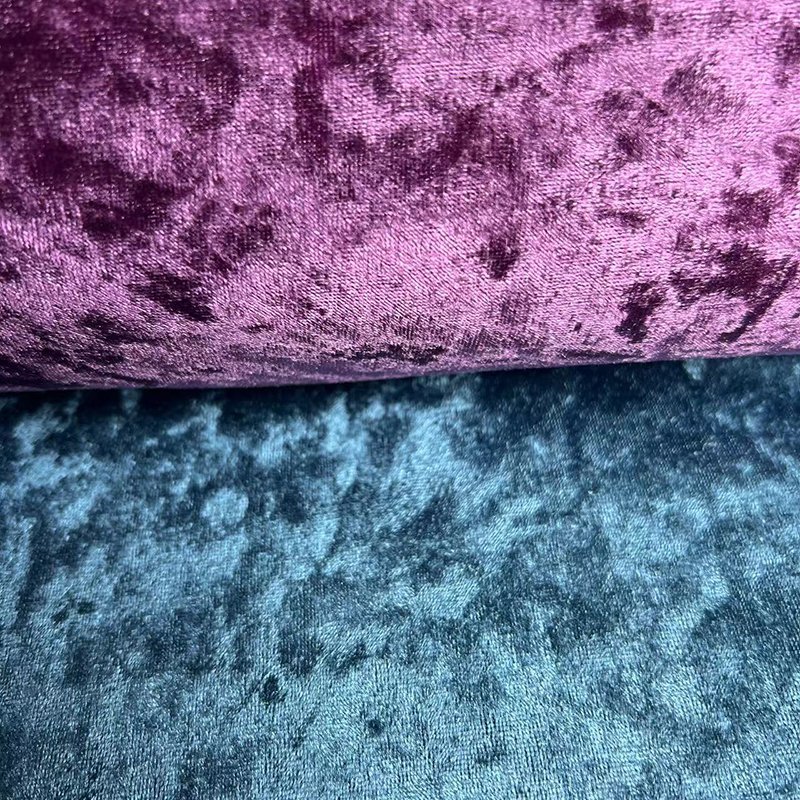 Hot selling ice flower polyester spandex fabric Korean velvet hotel KTV soft bag sofa fabric