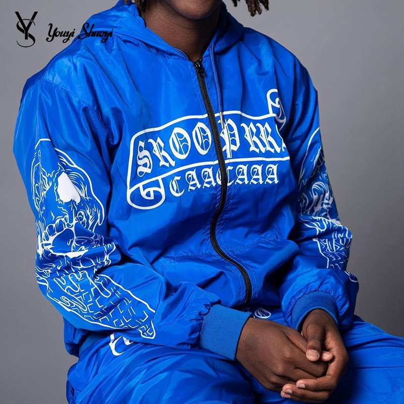 YYSY Custom 2 Pcs Set Zip up Jacket and Shorts Wind breaker Tracksuits Jogging Sweat Track Suits for Men