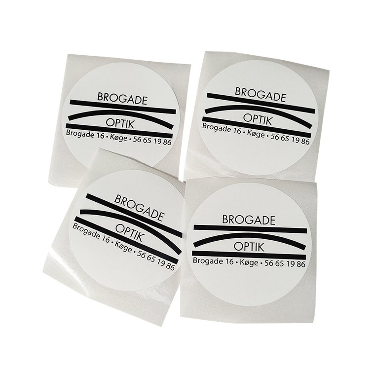 Round adhesive sticker labels custom logo label sticker for packaging