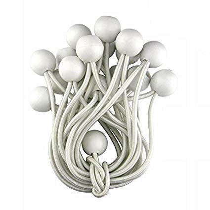 Elasticated Bungee Tie Cord and Bungee Ball For Tarpaulin